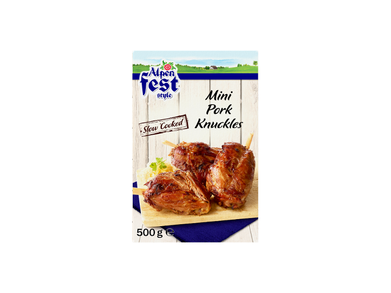 Počasi kuhana mini svinjska krača, praznični stil, 500 g.