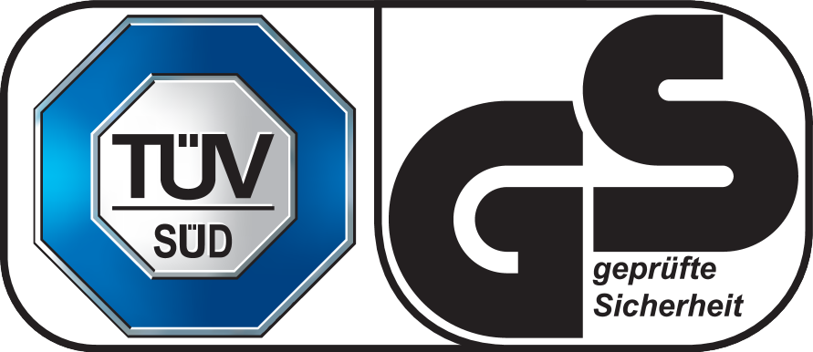 TÜV SÜD in GS geprüfte Sicherheit pečata