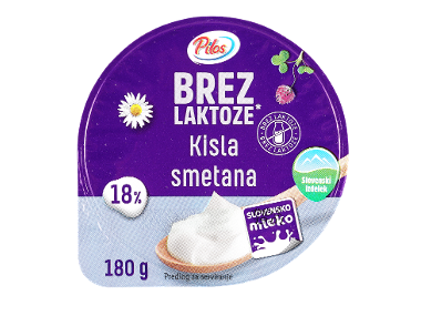 kisla smetana brez laktoze