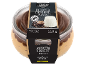 Ricotta sladica mocaccino v kozarcu, 110 g, z napisom 'Vsebuje alkohol'.