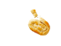 Zlato zapečen burek s sirom, odlomljen kos lebdi nad njim.