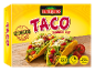 Taco večerni komplet z 12 blagimi tacosi, omako in mešanico začimb, za 4 porcije in hitro pripravo.
