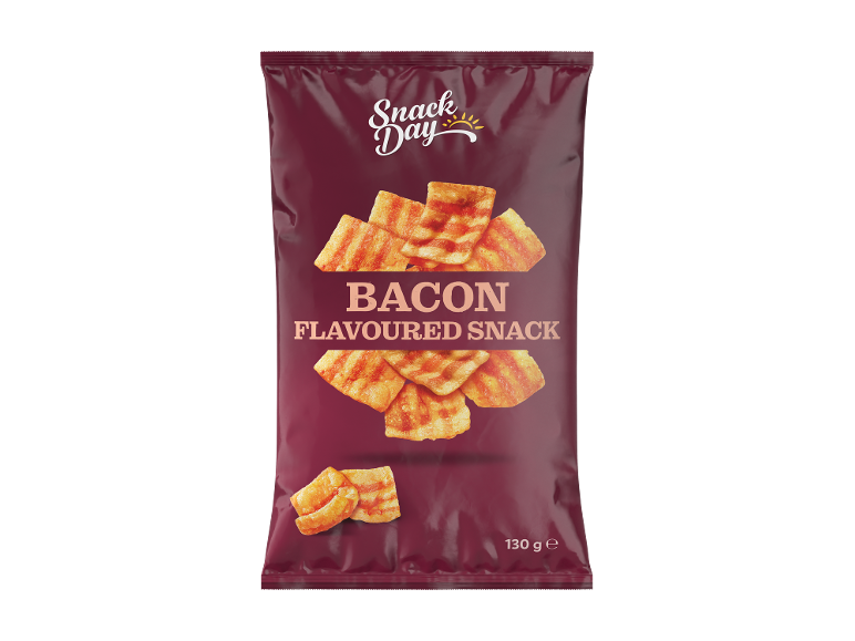 Vrečka čipsa z okusom slanine, 130g.