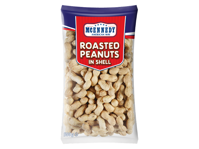 Vrečka praženih arašidov v lupini, 500g