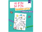 Knjiga dejavnosti od pike do pike z motivom samoroga za otroke 5+.