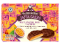 Jaffa piškoti z okusom breskve in pasijonke, obliti s temno čokolado, 300g.