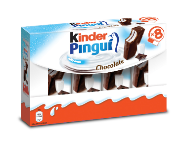 mlečna rezina kinder pingui, 8x30g