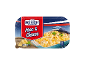 Pakiranje ameriških Mac & Cheese, 1000g, s sliko pripravljene jedi.