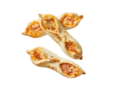 pizza štručka s šunko