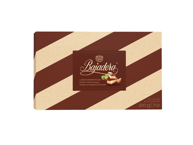 Nougat praline z lešniki in mandlji v 200g škatli