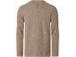 Moška bež majica Henley z dolgimi rokavi