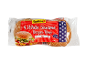 Pakiranje 4 belih sezamovih žemljic za burgerje, velikost XXL, predhodno narezane, 300 g.