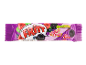 Vijolična embalaža žvečljivih bonbonov z jagodičevjem, označena z 'Chewy Candy' in '+ Vitamin (e) C'