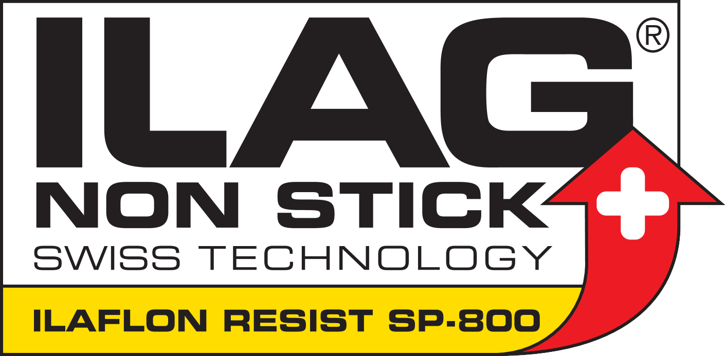 Logotip ILAG NON STICK SWISS TECHNOLOGY ILAFLON RESIST SP-800