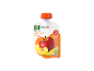 Ekološki sadni pire jabolko-breskev-mango za dojenčke od 5. meseca dalje.