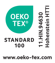 Oeko-Tex Standard 100 pečat, številka 11.HIN.94630 Hohenstein HTTI.