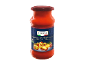 Kozarec paradižnikove omake za testenine z dimljeno svinjino, z napisom 'Pasta Sauce alla Toscana'.