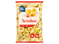Paket tortellonov s paradižnikom in mocarelo, 400g, vegetarijansko, z navodili za kuhanje.