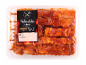 Marinirana svinjska nabodala s slanino, 460g, v plastični embalaži.