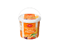 Kremna sladica z breskvami in pasijonko v 1 kg vedru z Nutri-Score B.