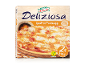 Pakiranje zamrznjene pice Deliziosa Quattro Formaggi, 2x 340g, vegetarijanska in pečena na kamnu.