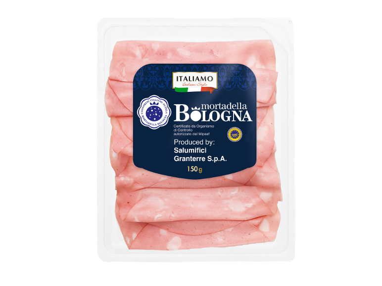 Pladenj narezane mortadele Bologna, 150 g.