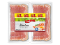 Dva pladnja narezane slanine, z oznako 'XXL Slanina' in 200g.