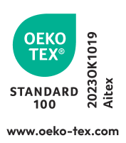 Standard 100 certifikat za tekstil, številka 2023OK1019, AITEX.