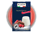 Ricotta sladica z giandujo in malinami, 110 g.
