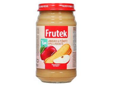 kašica jabolko in piškoti, frutek, 190g