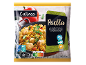 Zamrznjena paella z rižem, zelenjavo, ribo, piščancem, školjkami in kozicami, 750g.