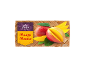 Mango mousse v indijskem slogu, s svežim mangom in zelenimi listi, 2x80g.