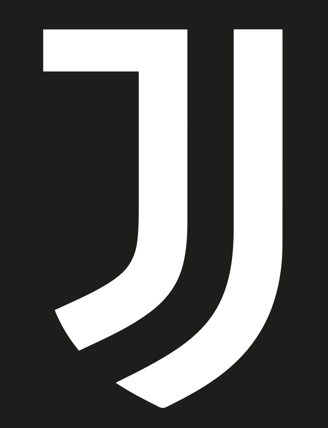 Stiliziran logotip z dvema belima črtama, ki tvorita črko 'J' na črnem ozadju.