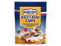 Vrečka Rocky Road Cups z mlečno čokolado, slano karamelo, malinami, marshmallowom in piškoti.