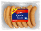 Paket prekajenih kuhanih svinjskih klobas, 1200 g, z oznako XXL.