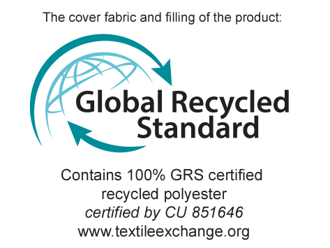 Certifikat Global Recycled Standard: 100% GRS-certificiran recikliran poliester, CU 851646.