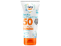 Občutljiva krema za sončenje SPF 50 za obraz in dekolte, brez dišav, vodoodporna, s 50% reciklirane plastike.
