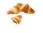 Zlati rogljički, eden izmed njih polnjen z marmelado.