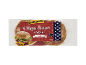 Paket 4 XXL burger žemljic, z motivom ameriške zastave in burgerjem.