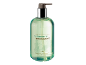 Zelena steklenička tekočega mila z napisom „Mulberry & Lemongrass“ in „Premium Flüssigseife“.