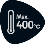 Najvišja temperatura 400°C
