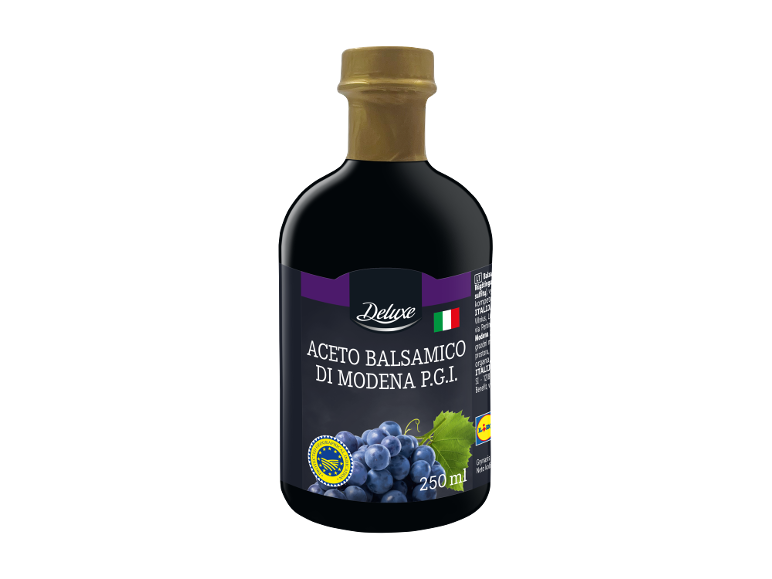 Balzamični kis iz Modene P.G.I. v 250 ml steklenici z grozdjem.