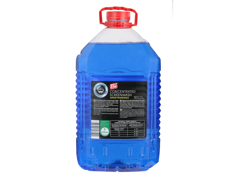 Koncentrirana tekočina za pranje vetrobranskega stekla z vonjem limone, učinkovita do -60°C.