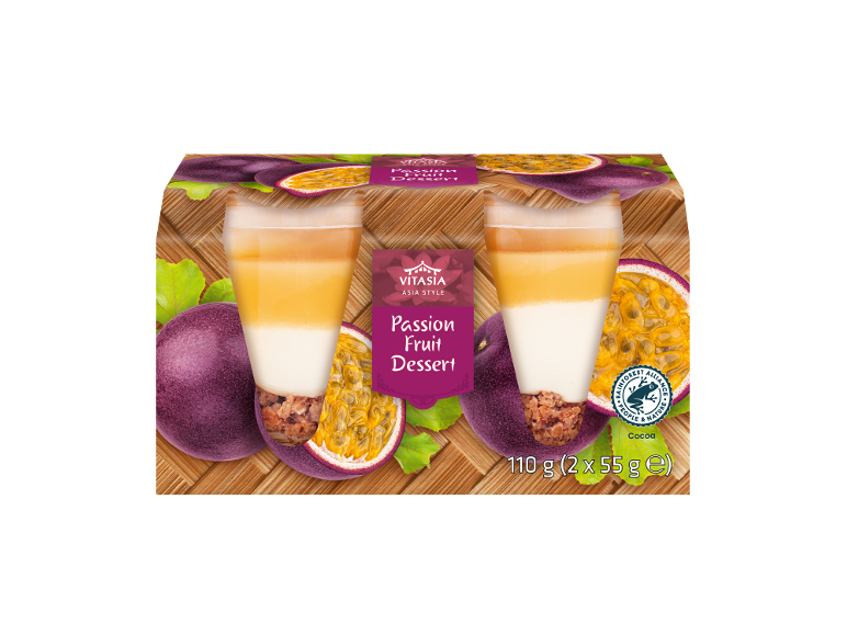 Azijski slog pasijonskega sadnega deserta, 110 g (2 x 55 g).