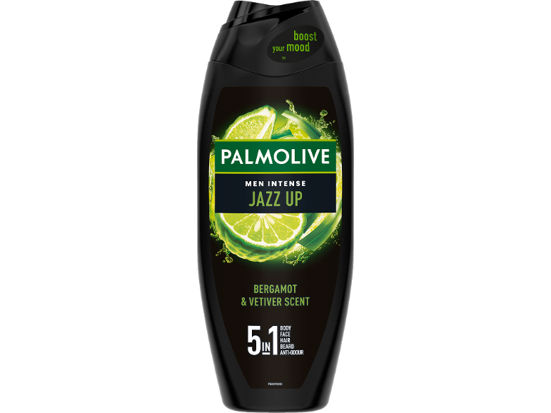 Moški gel za prhanje 5 v 1 z vonjem bergamotke in vetiverja, „Jazz Up“.