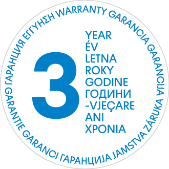 Pečat 3-letne garancije.