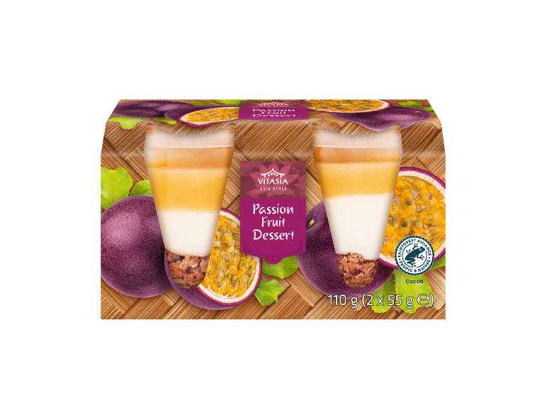 Azijski slog pasijonskega sadnega deserta, 110 g (2 x 55 g).