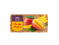 Mango mousse v indijskem slogu, s svežim mangom in zelenimi listi, 2x80g.