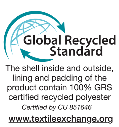 Global Recycled Standard: 100% GRS certificiran recikliran poliester, CU 851646, www.textileexchange.org