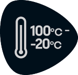 Temperaturna oznaka: 100°C do -20°C.